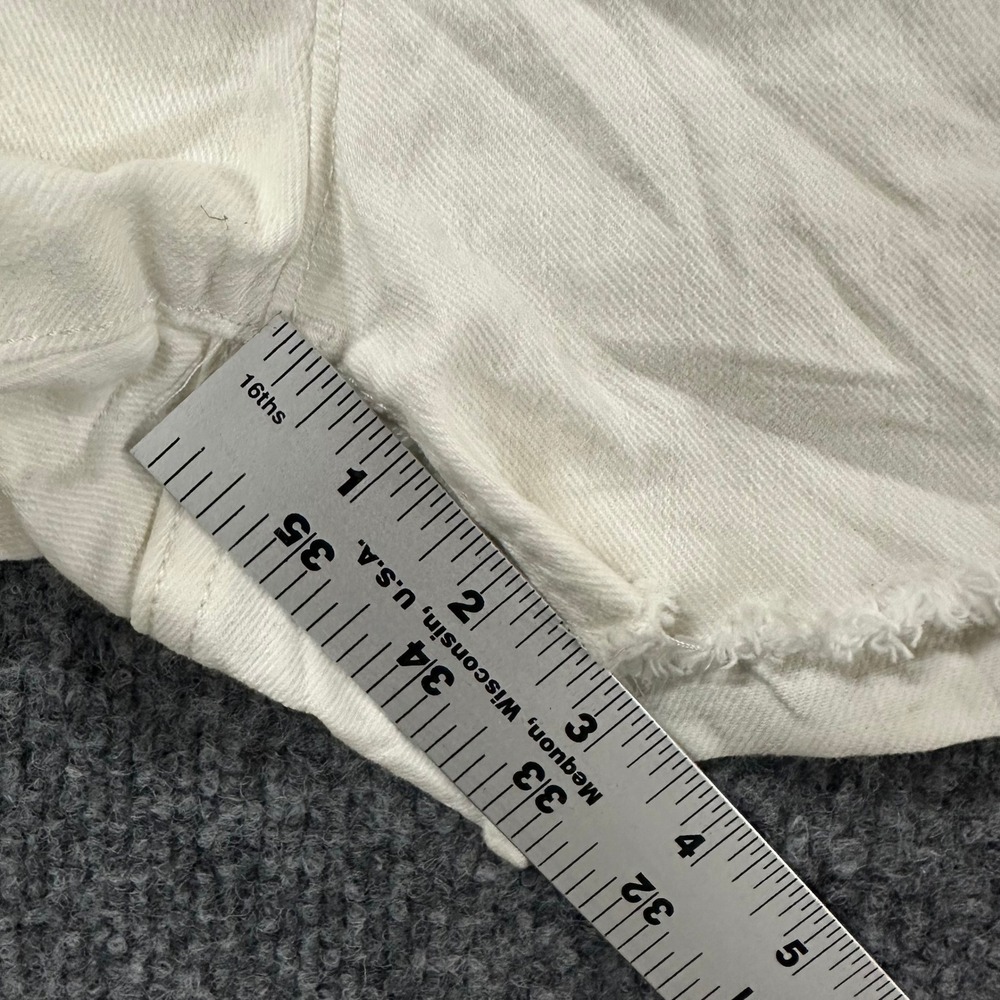 Gap Shorts Womens Size 27 White Denim Summer Cut-Offs Raw Hem Casual Mini 6217 - Picture 3 of 8